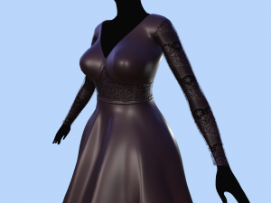 long dress 3D Model