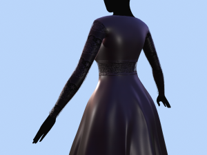 long dress 3D Model