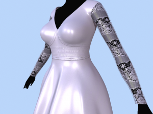 wedding dress 3D Модель