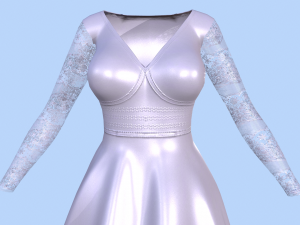 wedding dress 3D Модель