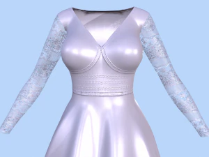wedding dress 3D Model