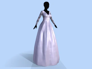 wedding dress 3D Model