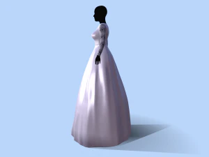 wedding dress 3D Model