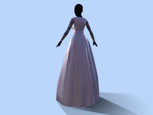 wedding dress 3D Model