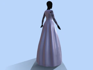 wedding dress 3D Model