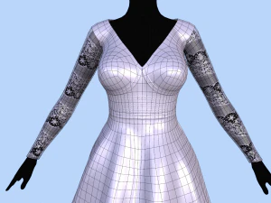 wedding dress 3D Model