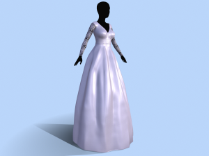 wedding dress 3D Модель