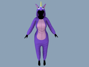 kigurumi unicorn 3D Model