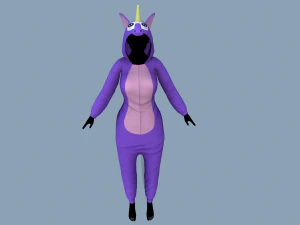 kigurumi unicorn 3D Model