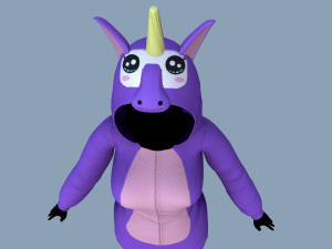 kigurumi unicorn Modelo 3D