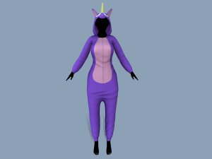 kigurumi unicorn Modelo 3D