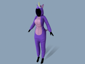 kigurumi unicorn Modelo 3D