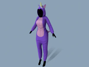 kigurumi unicorn 3D Model