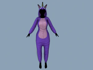 kigurumi unicorn 3D Model
