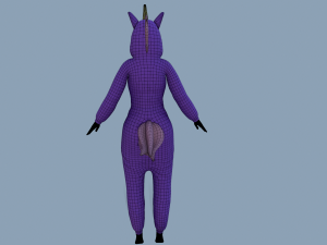 kigurumi unicorn Modelo 3D