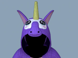 kigurumi unicorn 3D Model