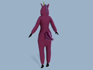 kigurumi unicorn 2 3D Model