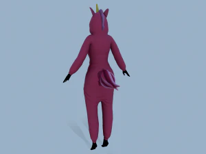 kigurumi unicorn 2 3D Model