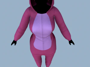 kigurumi unicorn 2 3D Model