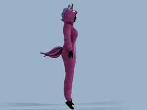 kigurumi unicorn 2 3D Model