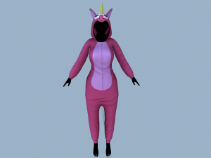 kigurumi unicorn 2 3D Model