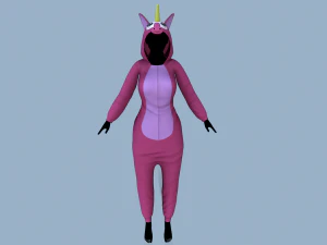 kigurumi unicorn 2 3D Model