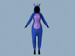 kigurumi unicorn 3 3D Model