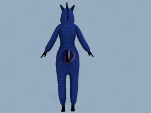 kigurumi unicorn 3 3D Model