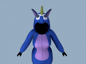 kigurumi unicorn 3 3D Model