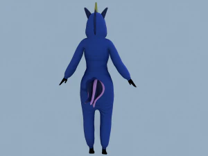 kigurumi unicorn 3 3D Model