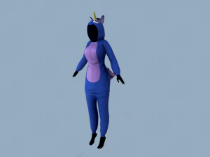 kigurumi unicorn 3 3D Model
