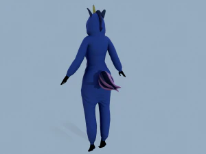 kigurumi unicorn 3 3D Model