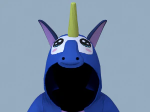 kigurumi unicorn 3 3D Model