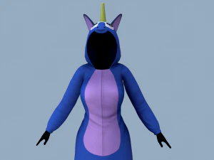 kigurumi unicorn 3 3D Model