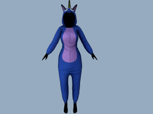 kigurumi unicorn 3 3D 模型