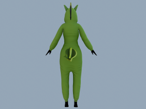 kigurumi unicorn 4 Model 3D