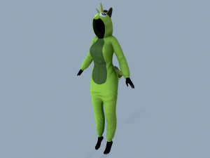 kigurumi unicorn 4 3D Model