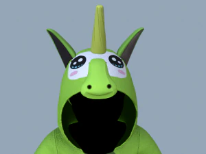 kigurumi unicorn 4 3D Model