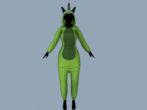 kigurumi unicorn 4 Model 3D