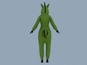 kigurumi unicorn 4 Model 3D