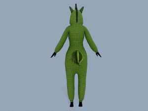 kigurumi unicorn 4 3D Model