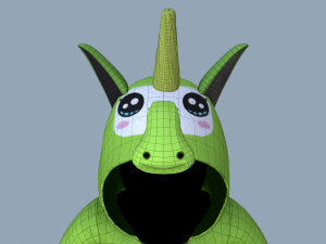 kigurumi unicorn 4 Model 3D