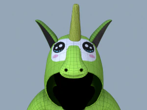 kigurumi unicorn 4 3D Model