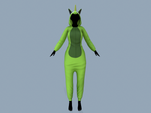 kigurumi unicorn 4 Model 3D