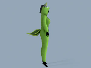 kigurumi unicorn 4 3D Model