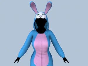 coniglietto kigurumi Modello 3D