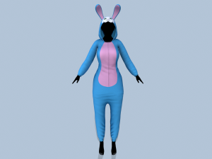 kigurumi bunny Modello 3D