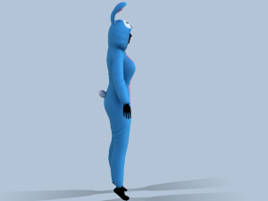 kigurumi bunny Modello 3D