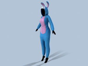 kigurumi bunny Modello 3D