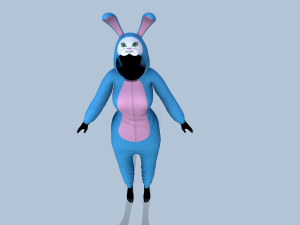 kigurumi bunny Modello 3D
